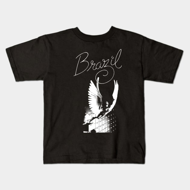 Brazil Tribute Kids T-Shirt by ek
